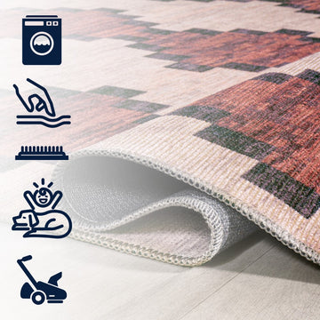 Timantii Modern Trellis Kilim Area Rug